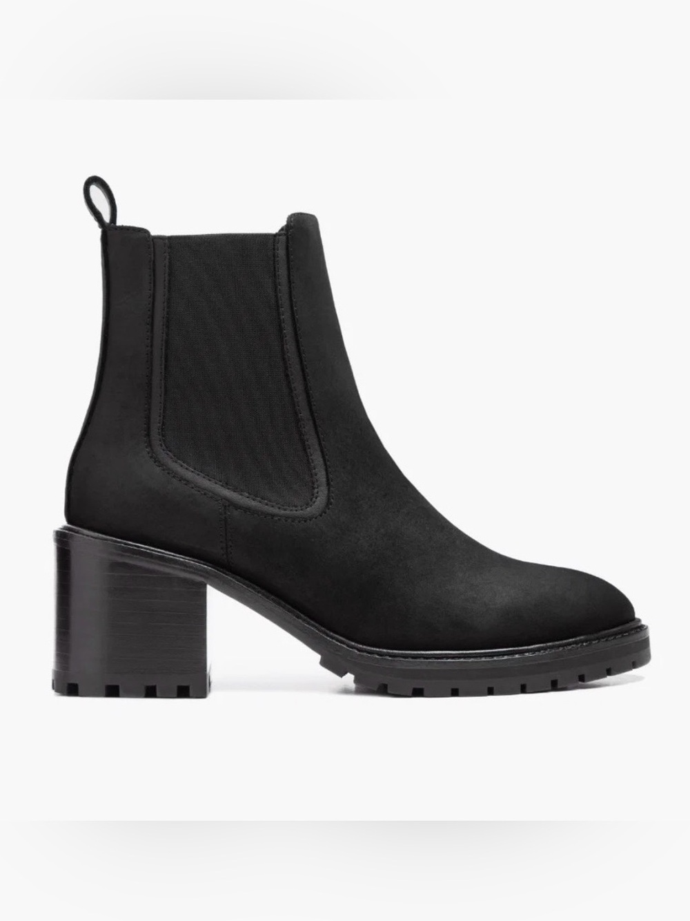 Knockout Block Heel Ankle Boot - Black